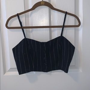 Black & White Crop Top